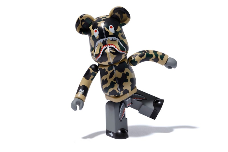 Bearbrick x Medicom 1st Camo Shark Superalloy Chogokin 200% Bearbrick Yellow