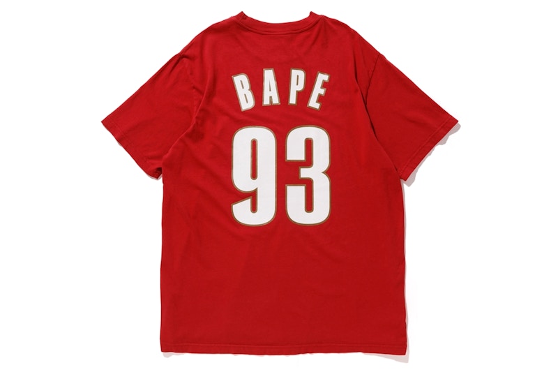 BAPE x Mitchell & Ness Cavs Tee Burgundy