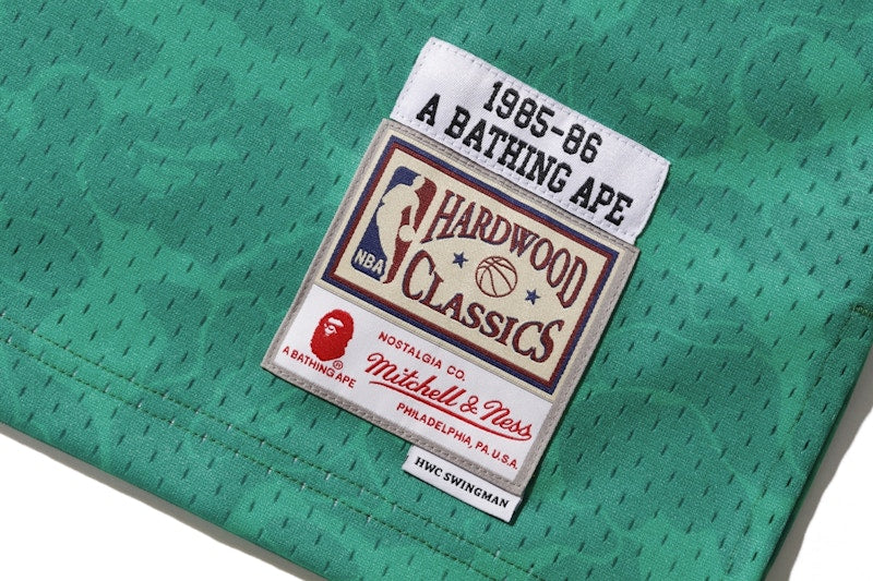 BAPE x Mitchell & Ness Celtics ABC Basketball Swingman Jersey Green