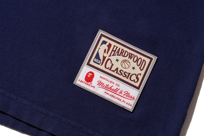 BAPE x Mitchell & Ness Rockets Tee Navy