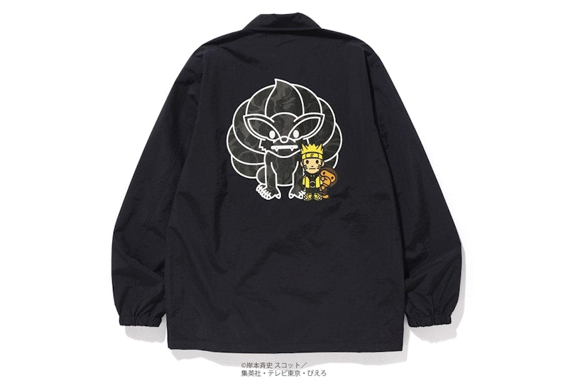 BAPE x Naruto Coach Jacket Black