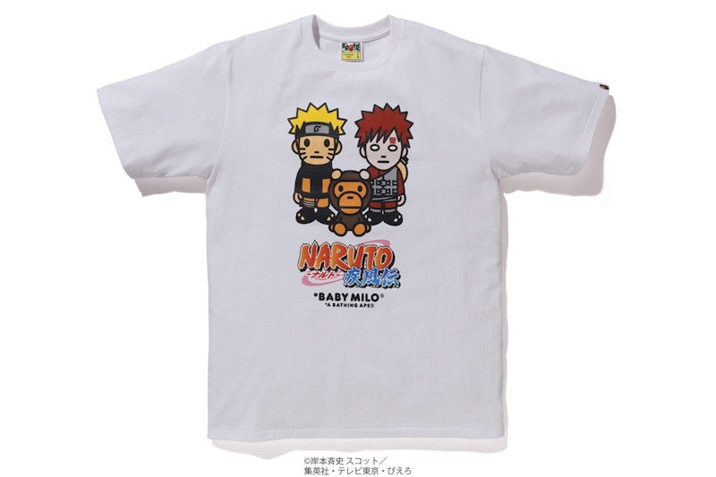 BAPE x Naruto Milo #7 Tee White
