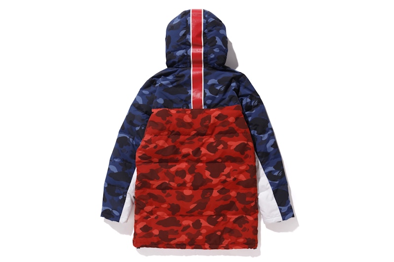 BAPE x PSG Long Down Jacket Navy
