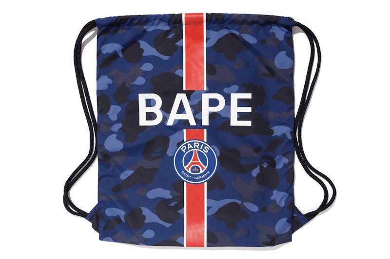 BAPE x PSG Wash Bag Navy