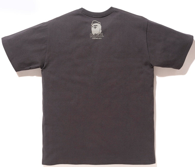 BAPE x Popeye College 1 Tee Charcoal