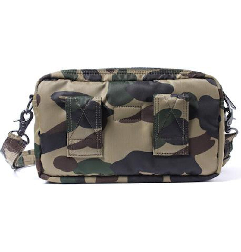 BAPE x Porter 1st Camo Double Pocket Shoulder Bag Green
