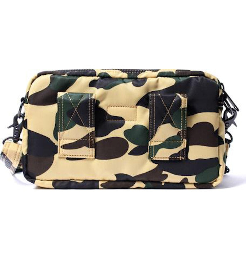 BAPE x Porter 1st Camo Double Pocket Shoulder Bag Yellow