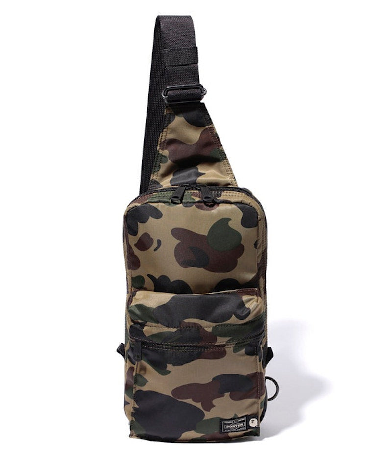 BAPE x Porter 1st Camo One Shoulder Bag Green