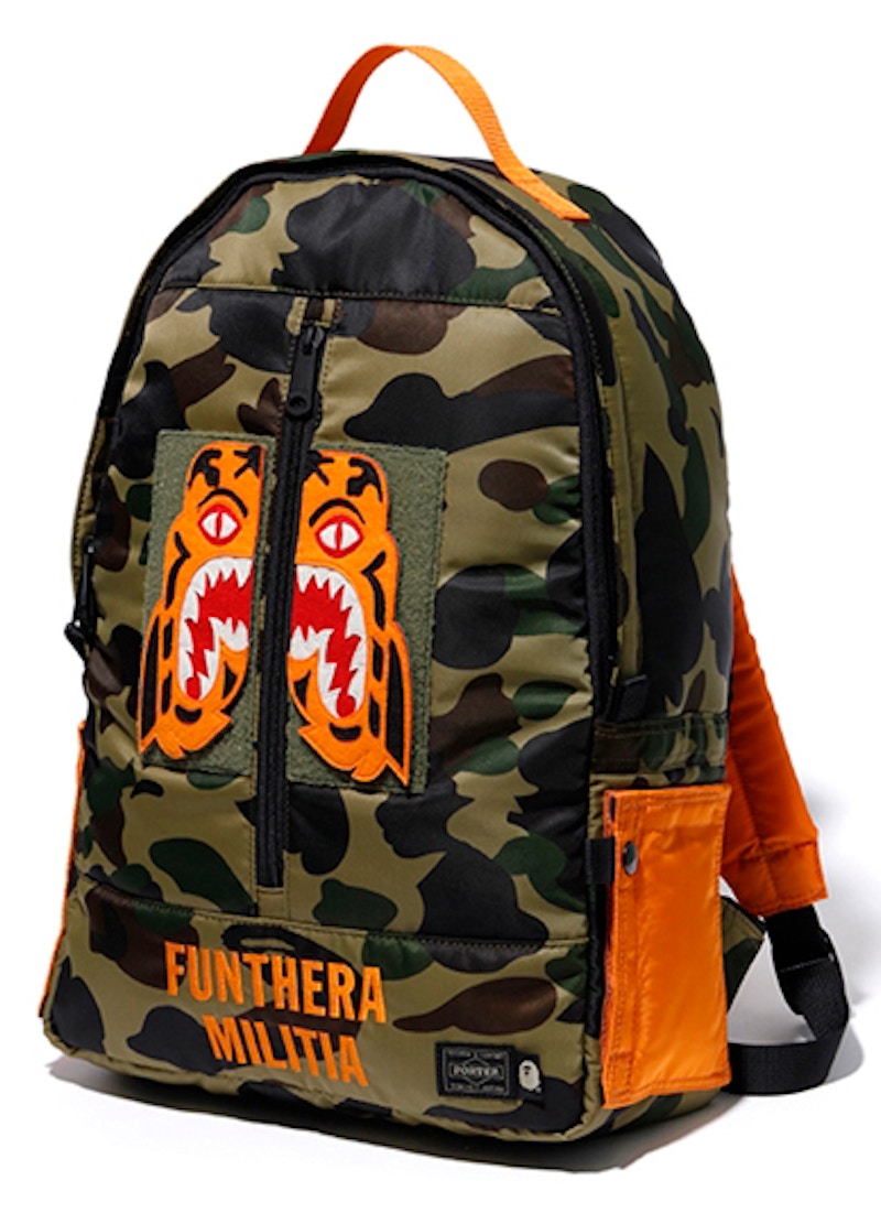 BAPE x Porter 1st Camo Tiger Day Pack Green