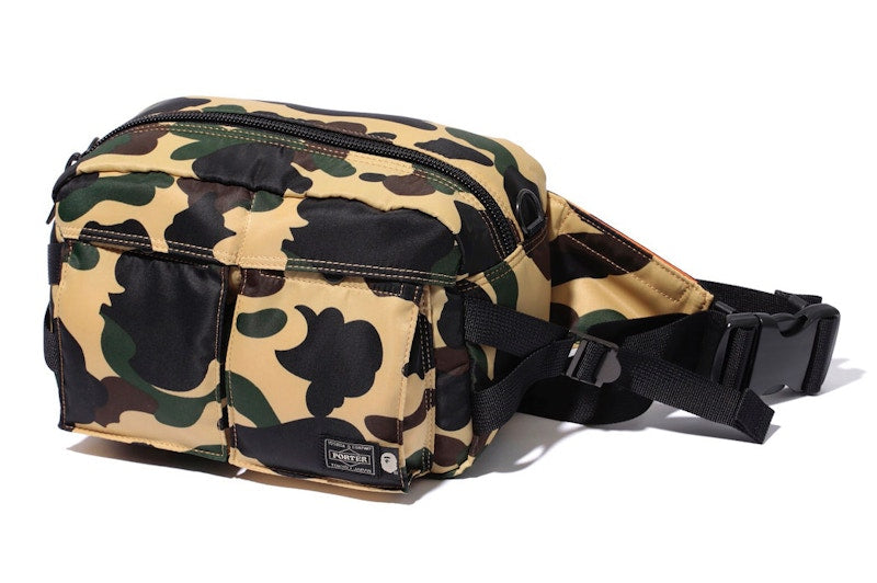 BAPE x Porter 1st Camo Waist Bag Yellow Camo
