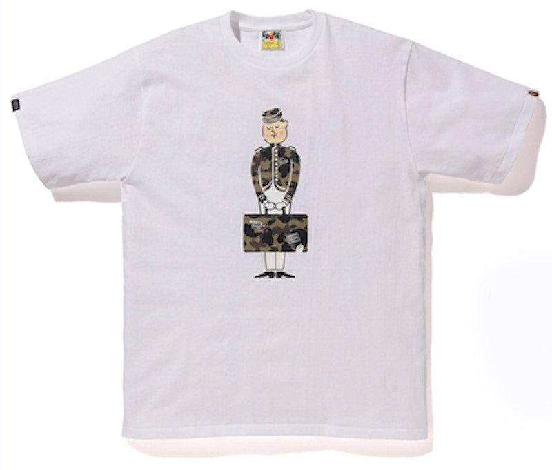 BAPE x Porter Stand Tee White