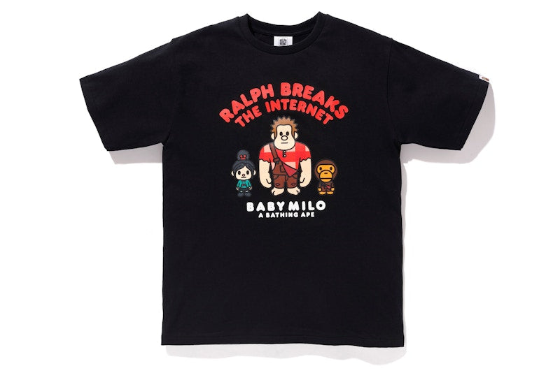 BAPE x Ralph Breaks the Internet Baby Milo Tee 1 Black