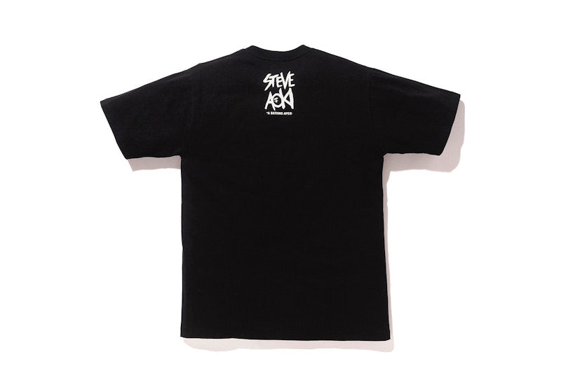 BAPE x Steve Aoki Tee Black