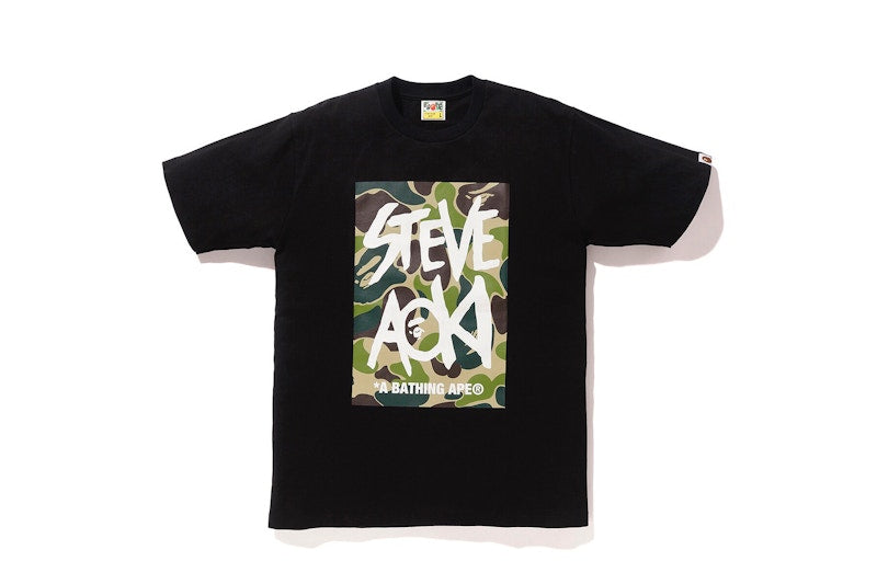 BAPE x Steve Aoki Tee Black