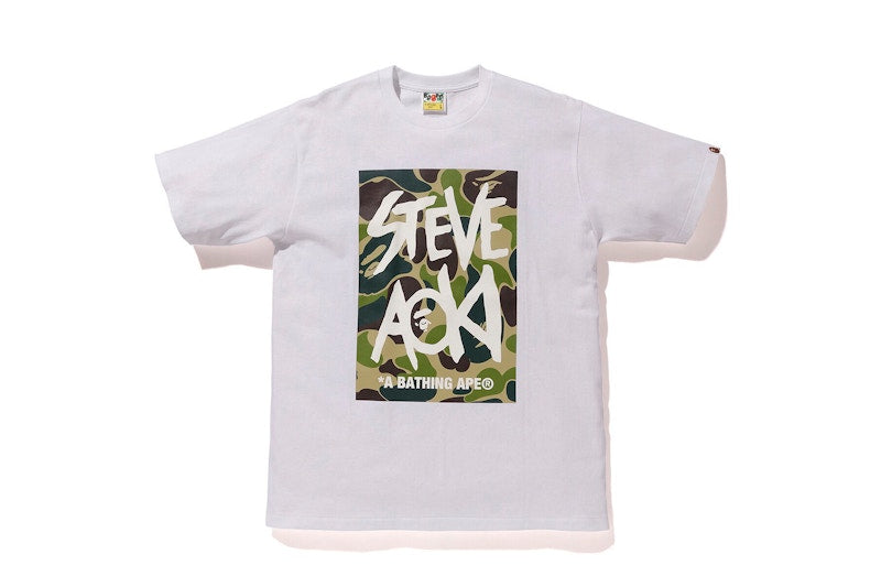 BAPE x Steve Aoki Tee White