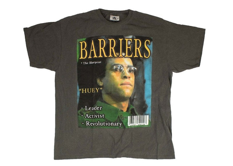 Barriers Huey P. Newton T-shirt Grey
