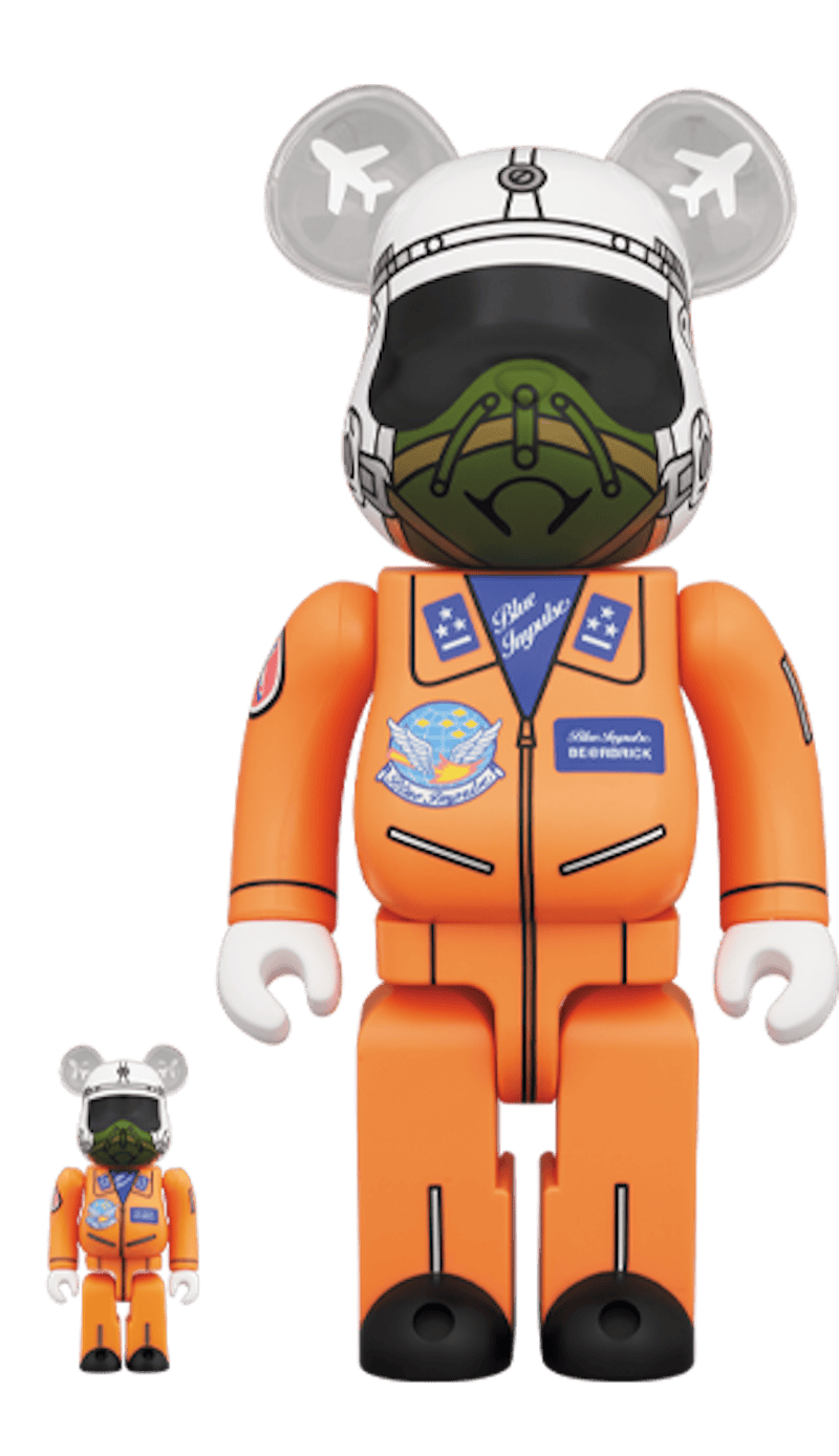 Bearbrick 1964 Blue Impulse 100% & 400% Set