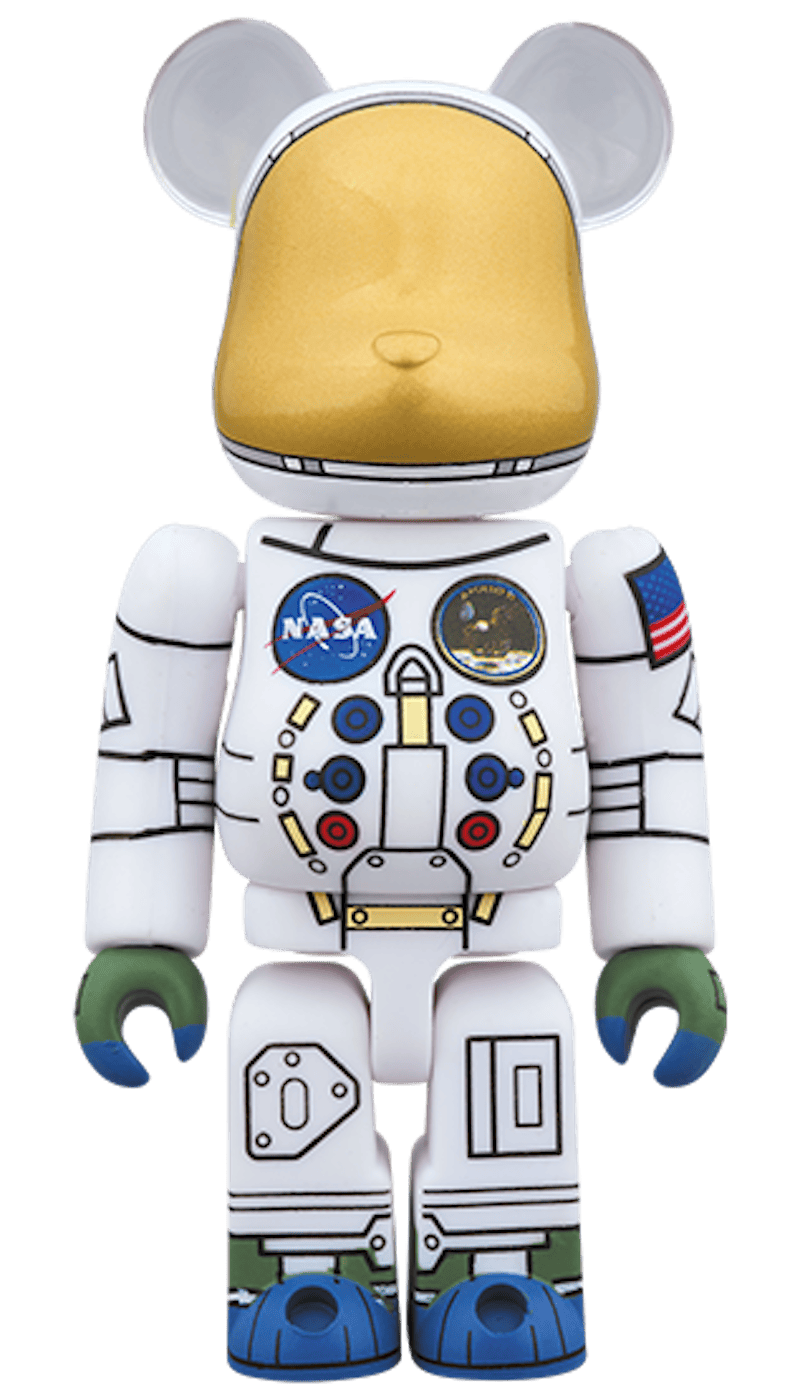 Bearbrick 1969 Astronaut 100% & 400% White