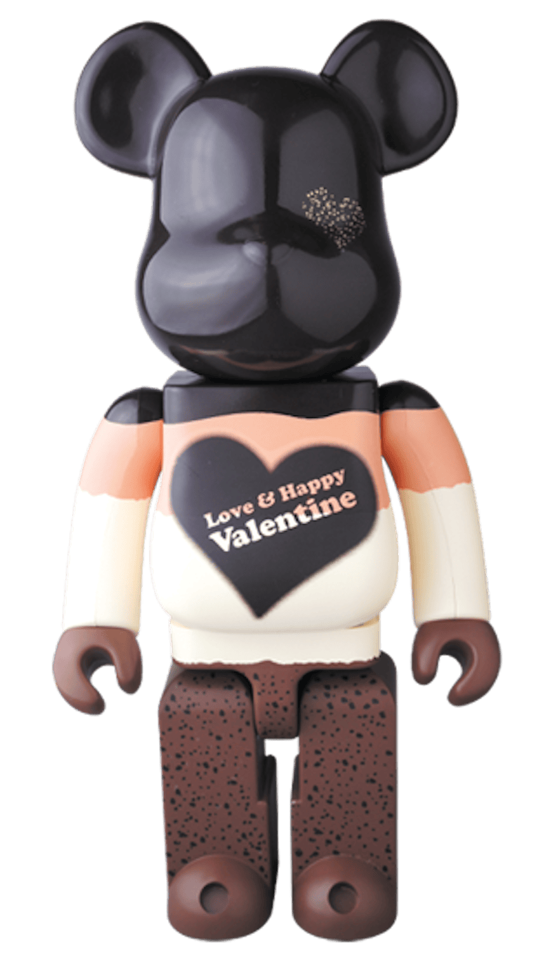 Bearbrick 2017 Valentine Mousse Chocolate Ver. 400% Black/Brown