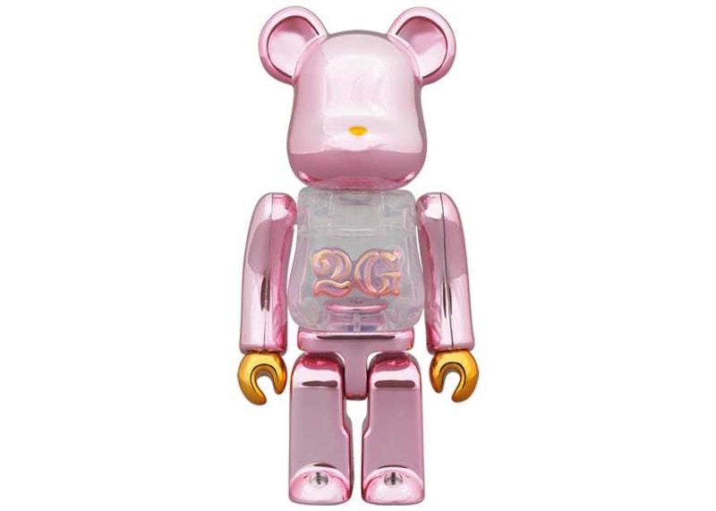 Bearbrick 2G Exclusive 100% & 400% Set Pink Gold Chrome Ver.