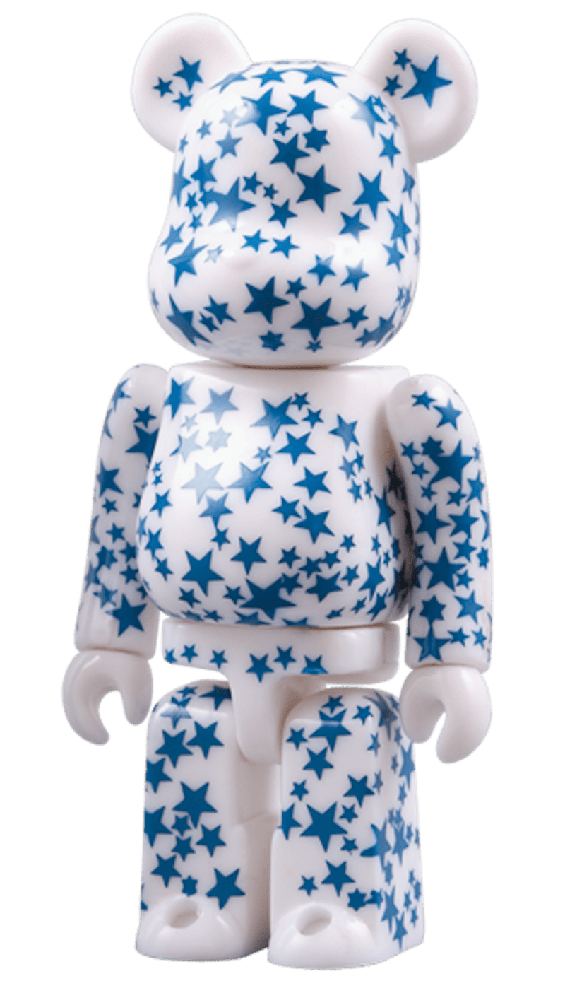 Bearbrick Alex Girard Stars 100% & 400% Set White