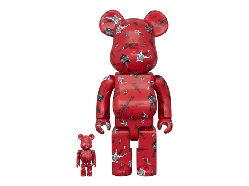 Bearbrick Amplifier Buck Tik Hisashi Lmai 100% & 400% Set Red