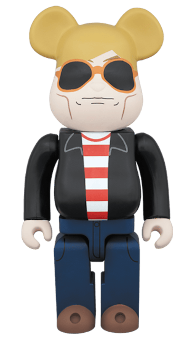 Bearbrick Andy Warhol 60's Style Ver. 400% Black
