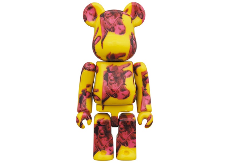 Bearbrick Andy Warhol Cow Wallpaper 100% & 400% Set