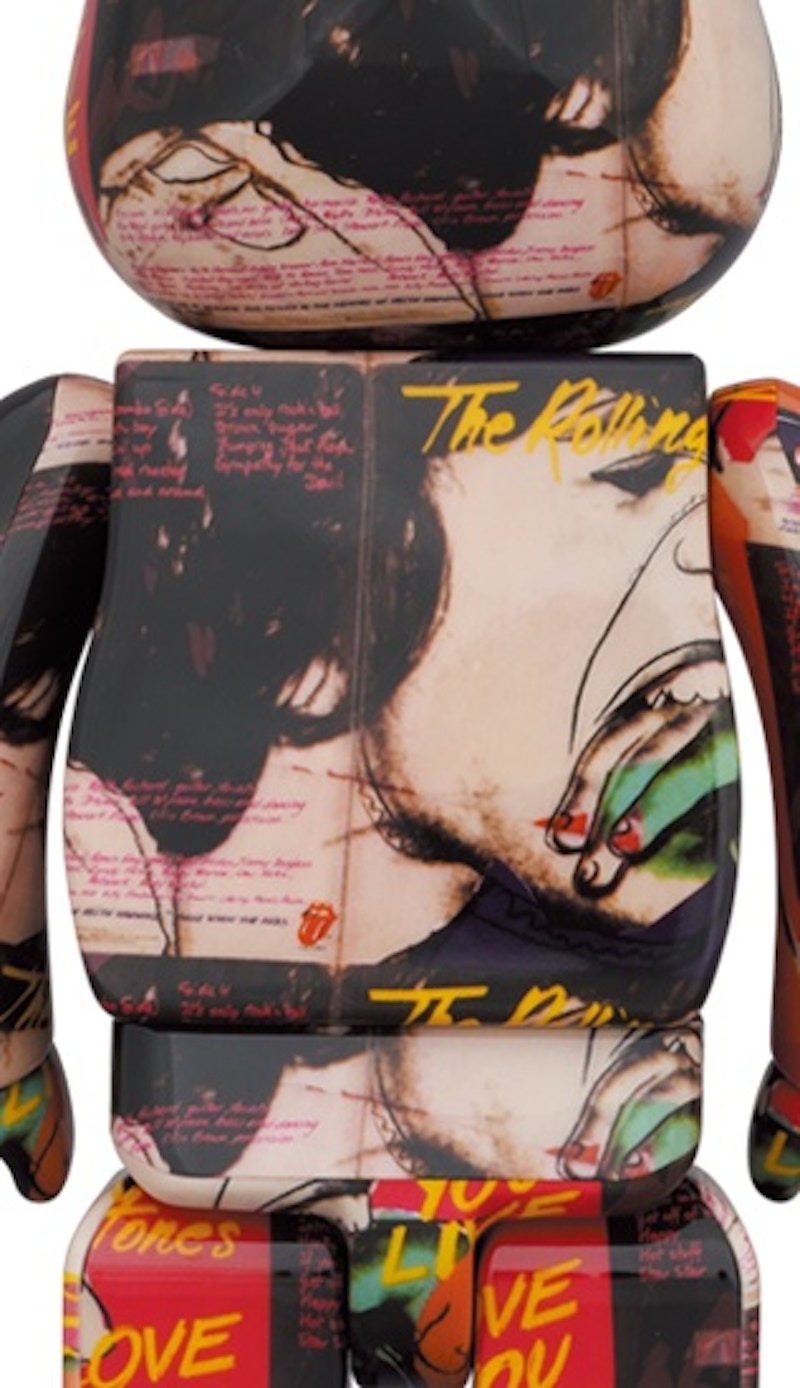 Bearbrick Andy Warhol x The Rolling Stones (Love You Live) 100% & 400% Set