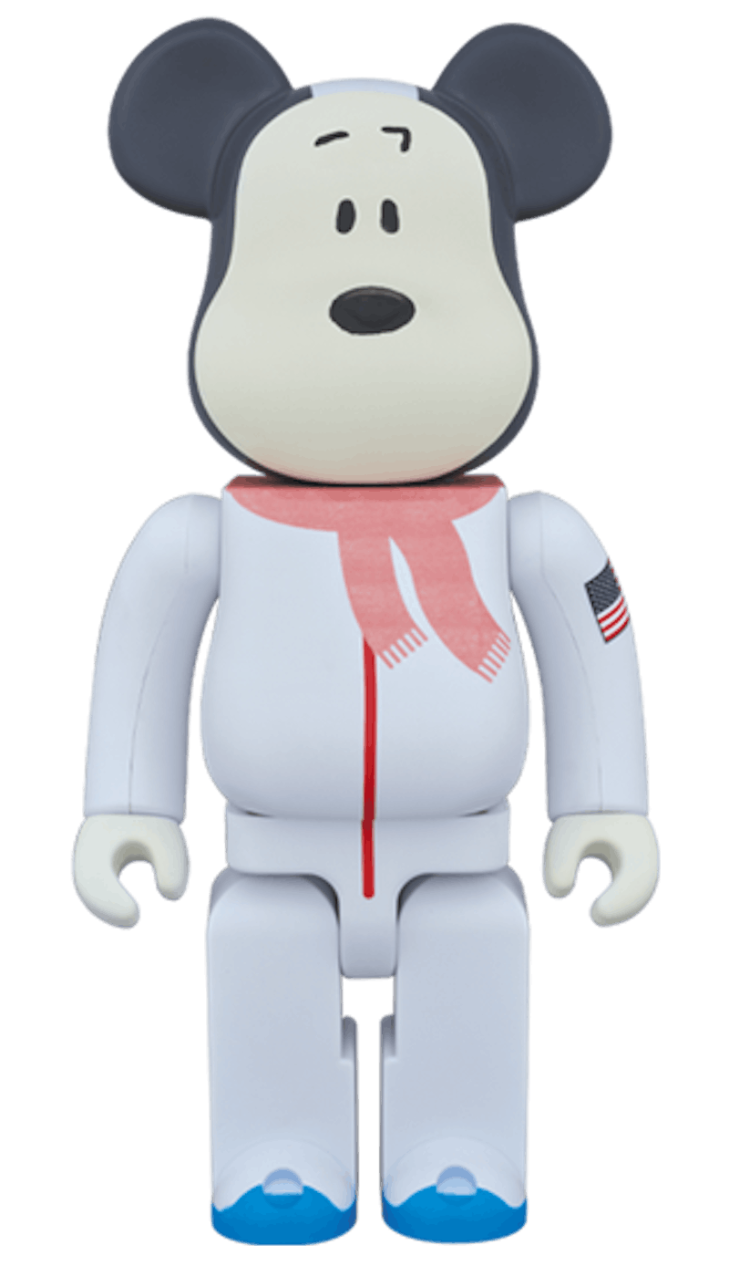 Bearbrick Astronaut Snoopy 400% White
