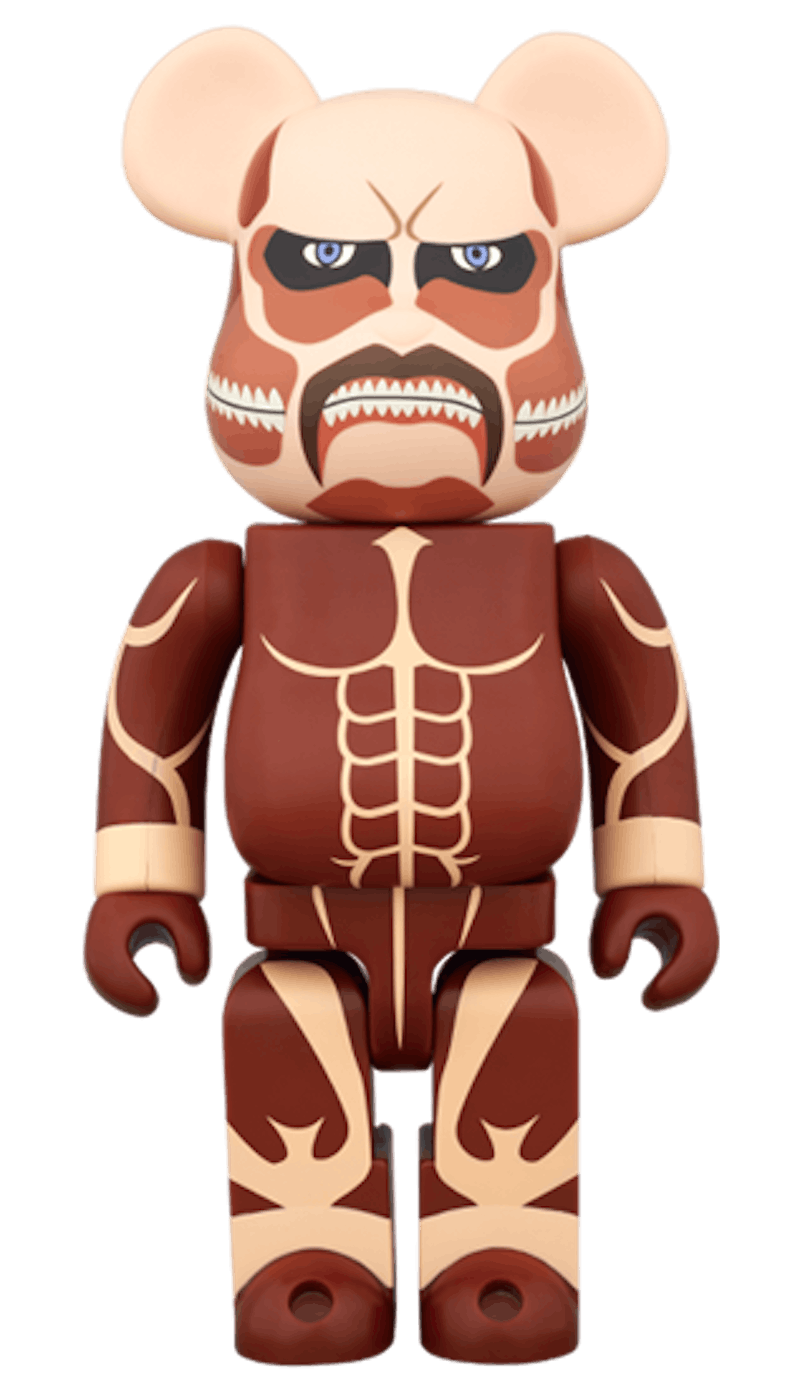 Bearbrick Attack On Titan Colossal 1000% Multi