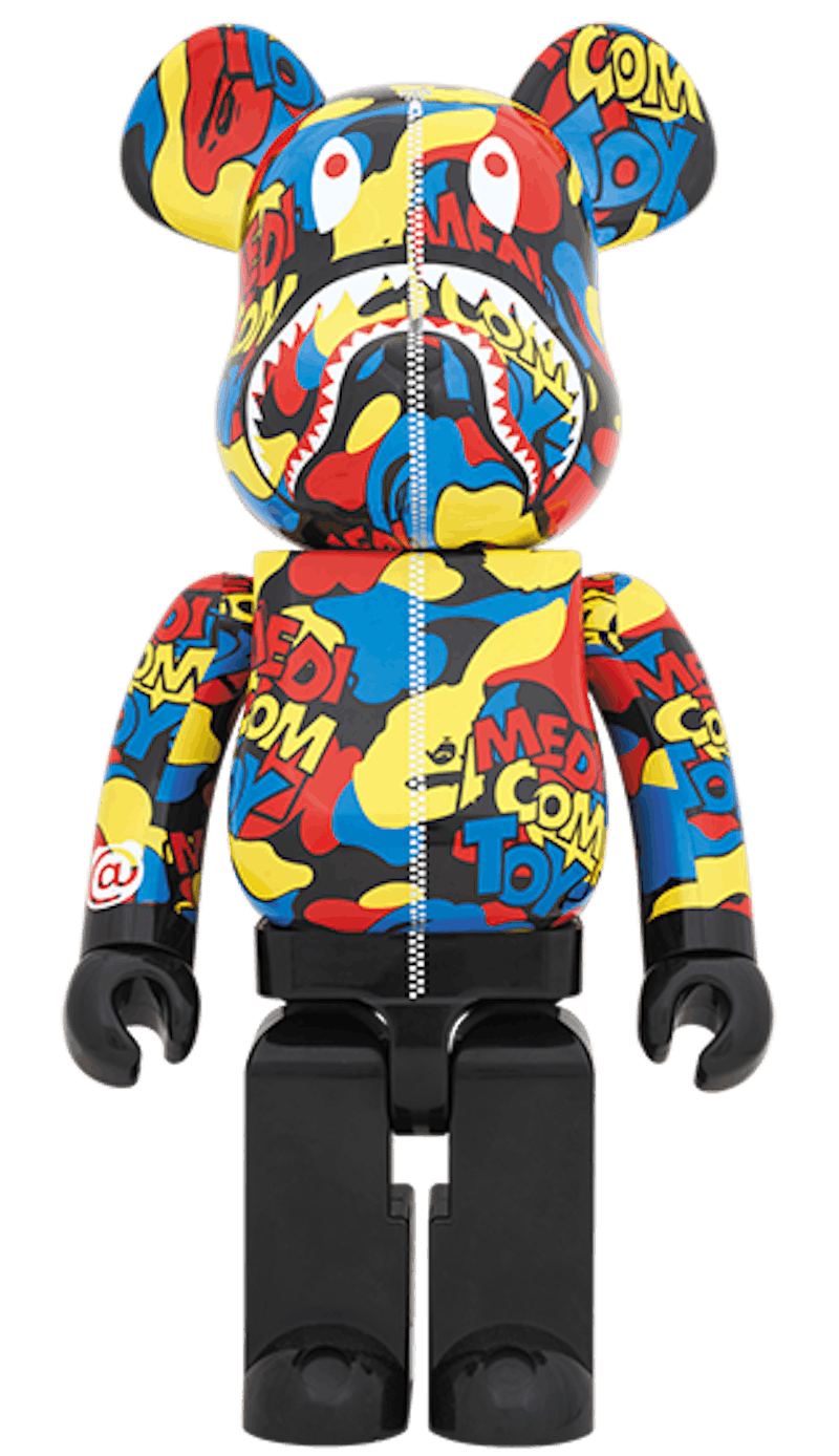 Bearbrick BAPE Camo Shark 1000% Multi