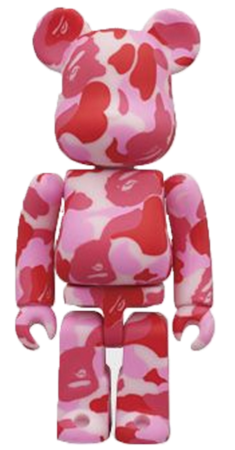 Bearbrick BAPE Play 100% Camo Pink