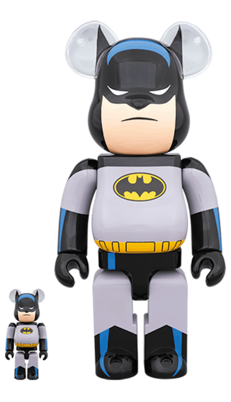 Bearbrick Batman Animated 100% & 400% Black