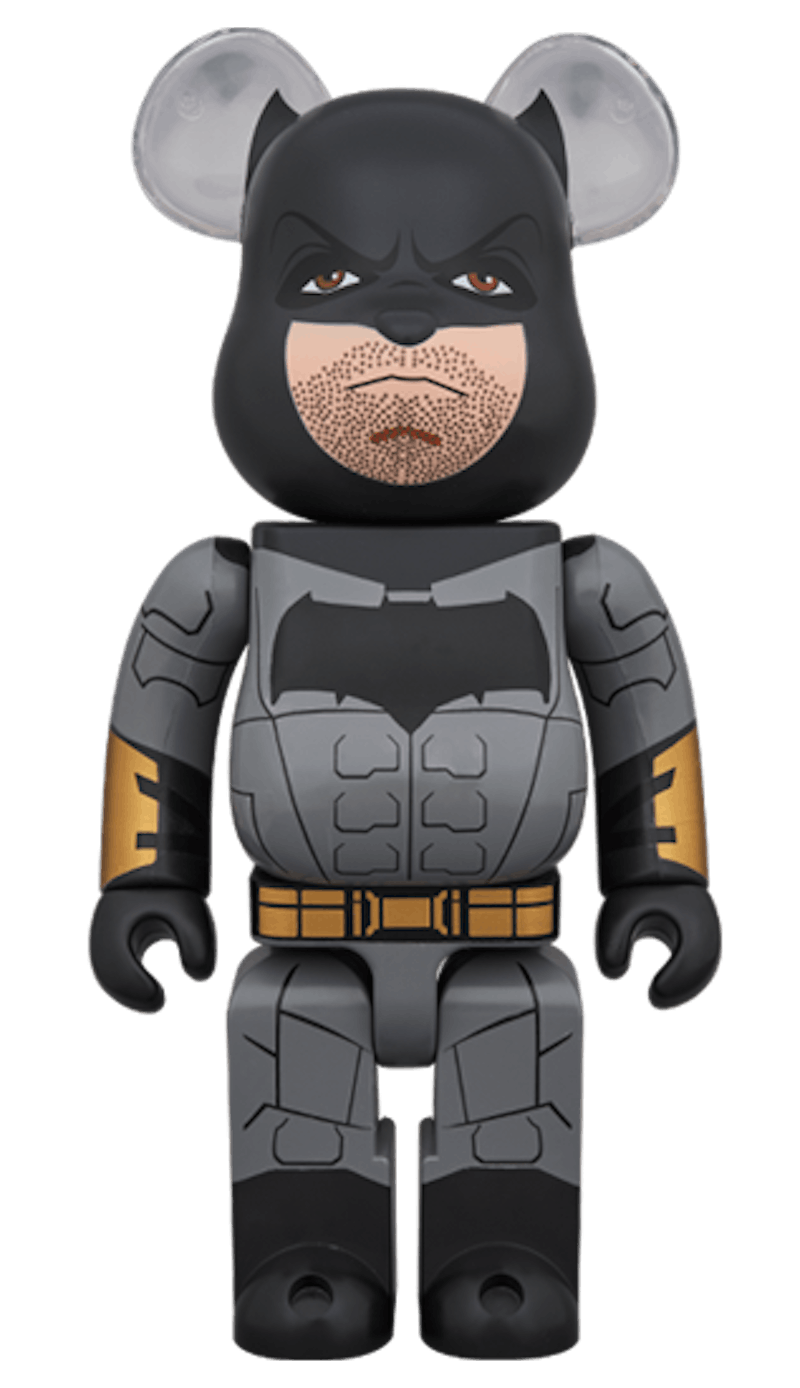 Bearbrick Batman (Justice League Ver.) 400% Black/Grey