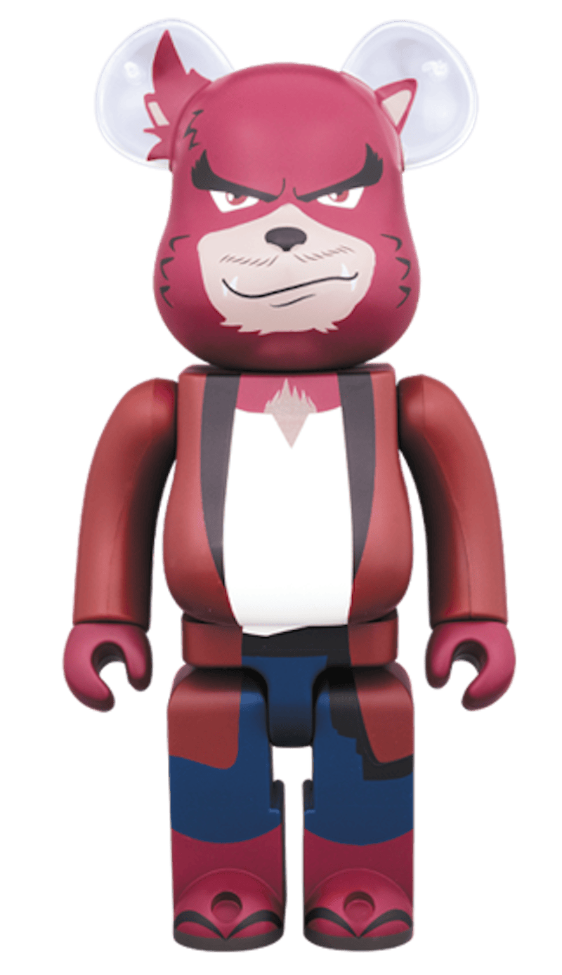 Bearbrick Bear Toru 100% & 400% Set Burgundy