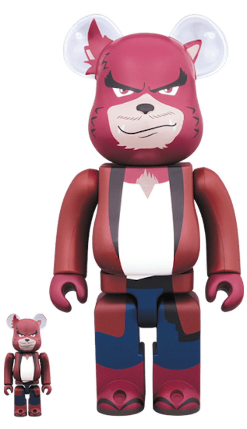 Bearbrick Bear Toru 100% & 400% Set Burgundy