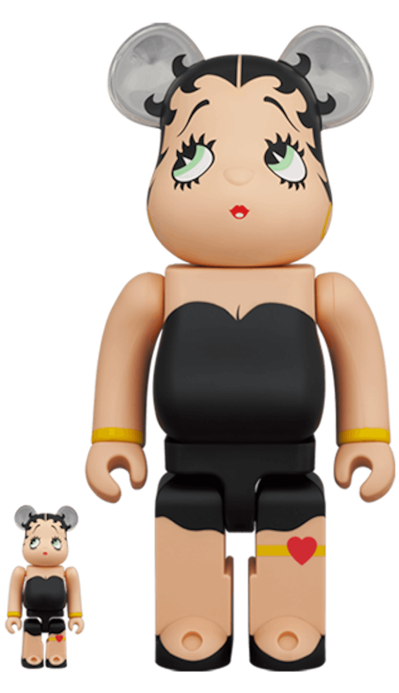Bearbrick Betty Boop (TM) 100% & 400% Set Black Ver.