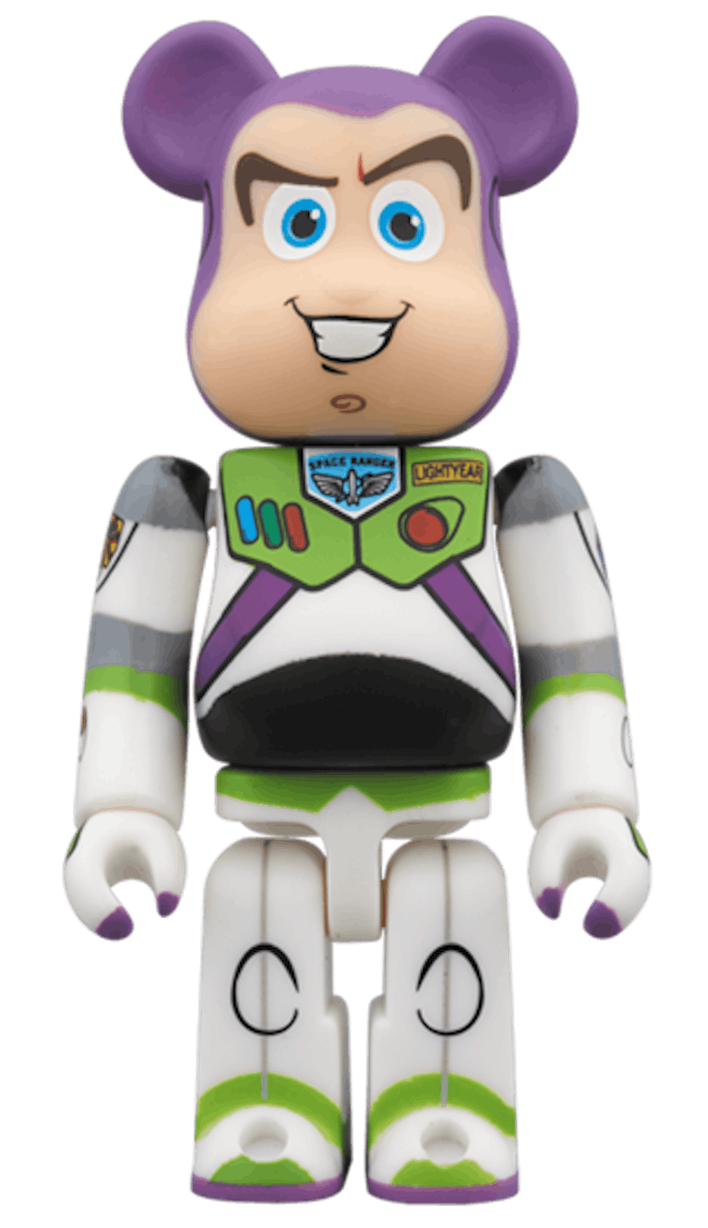 Bearbrick Buzz Lightyear 400% White