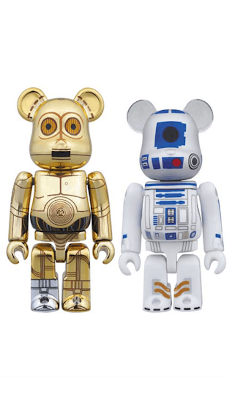Bearbrick C-3PO & R2-D2 2 Pack 100% Multi