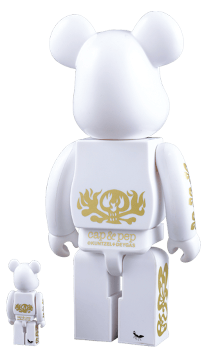 Bearbrick Cap & Pep 400% White