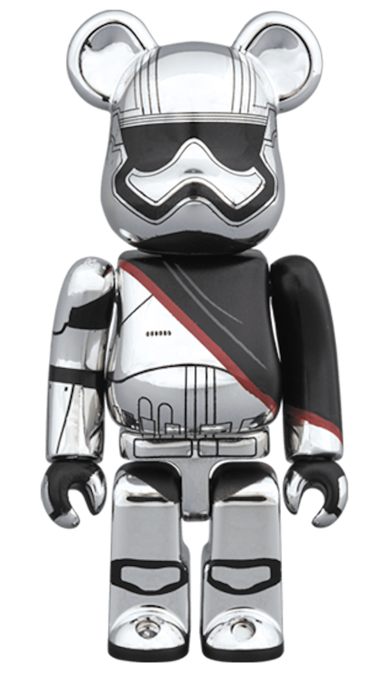 Bearbrick Captain Phasma & FN-2187 2 Pack 100% White