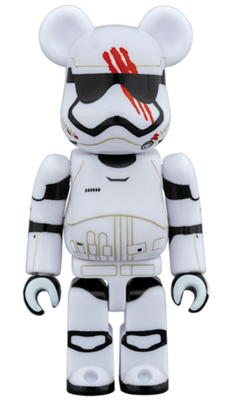 Bearbrick Captain Phasma & FN-2187 2 Pack 100% White