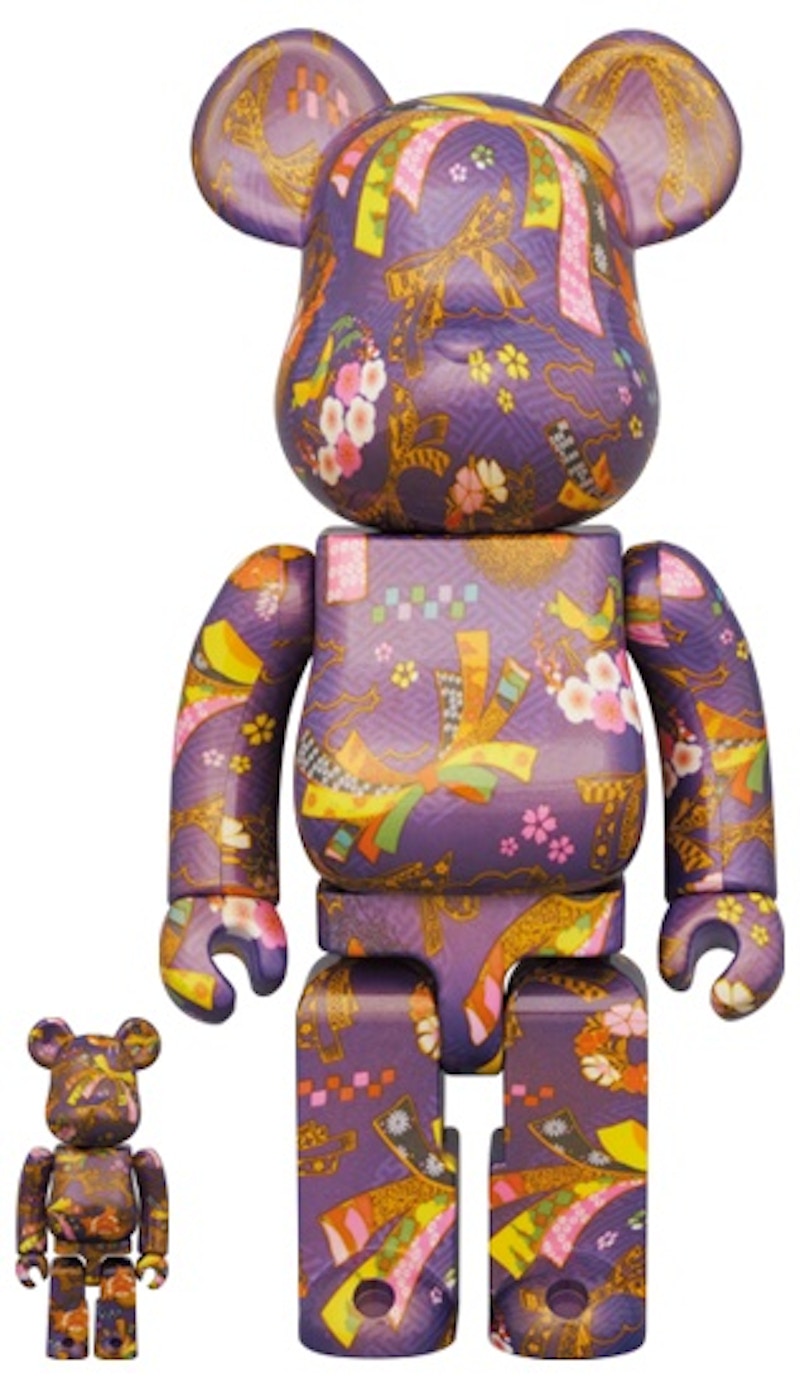 Bearbrick Chiyogami 2 100% & 400% Set