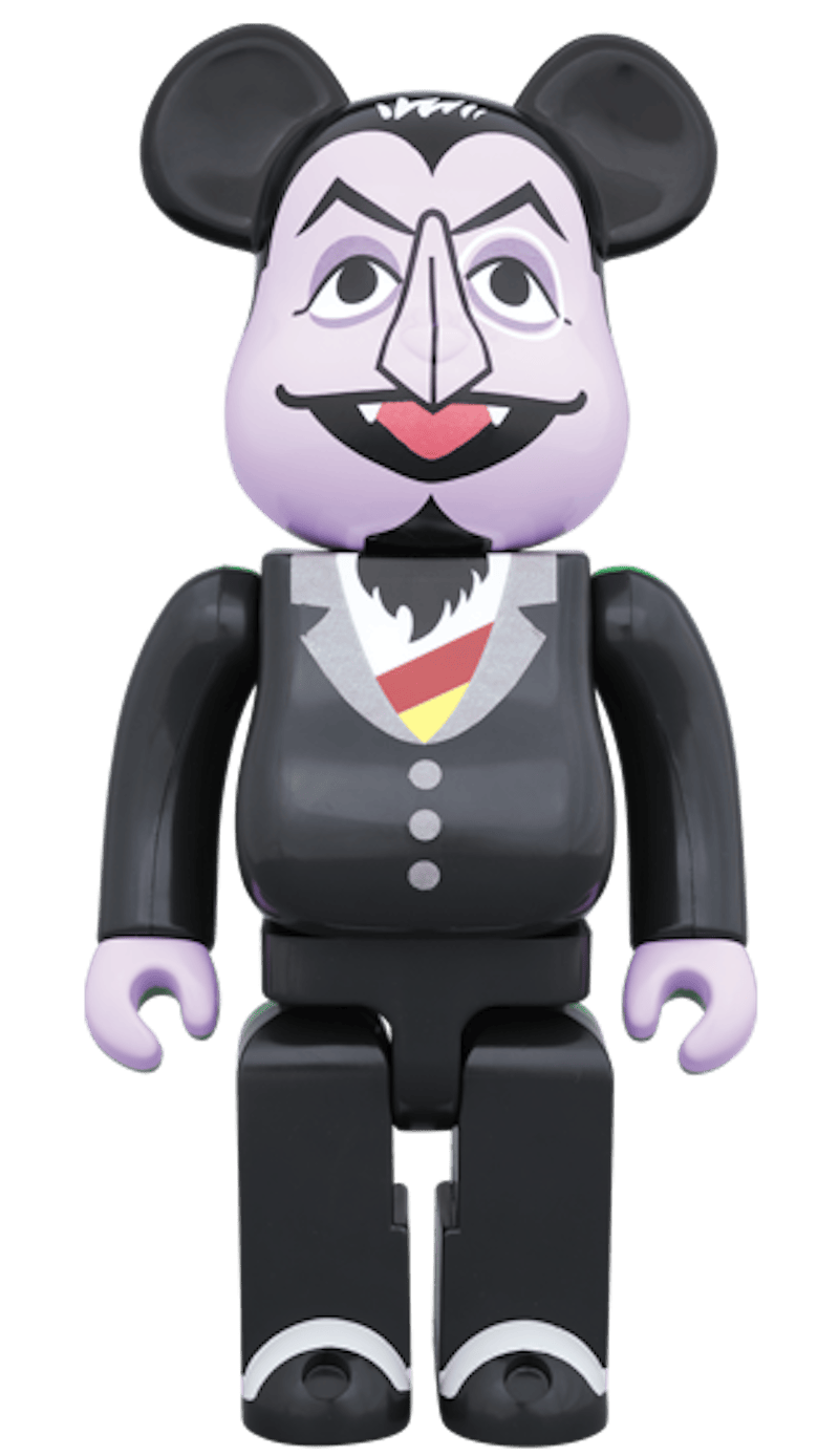 Bearbrick Count Von Count 400% Black