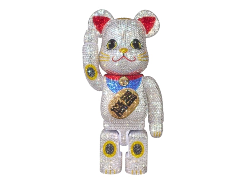 Bearbrick Crystal Decorate Lucky Cat Good Luck 400%