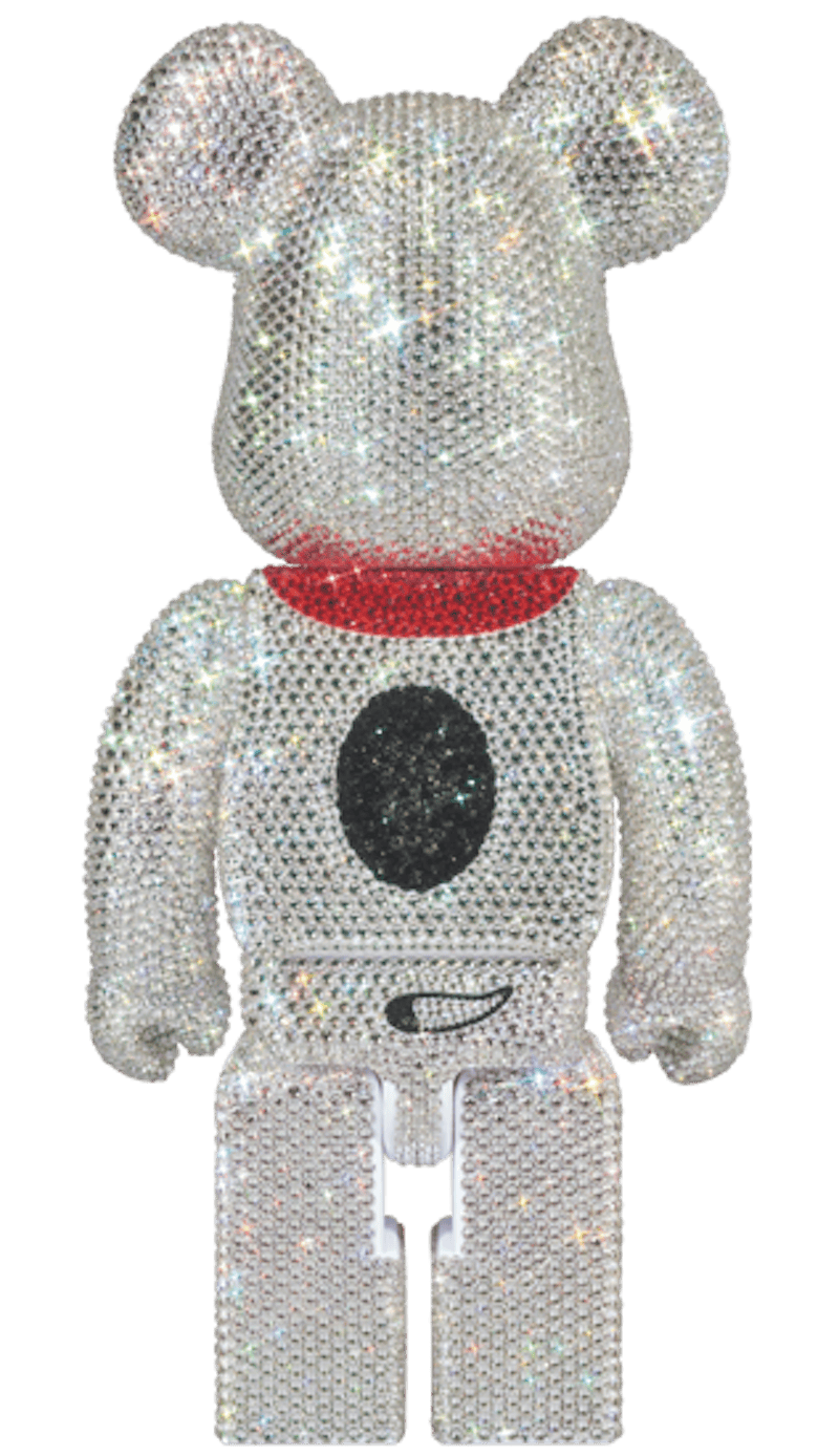 Bearbrick Crystal Decorate Snoopy 400% Crystal