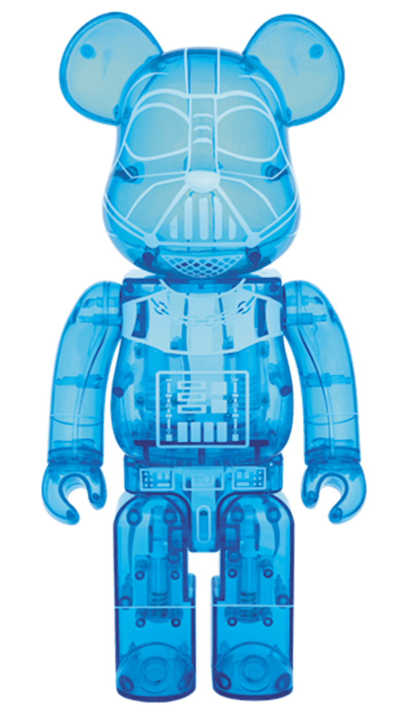 Bearbrick Darth Vader Holographic Ver. 400% Blue