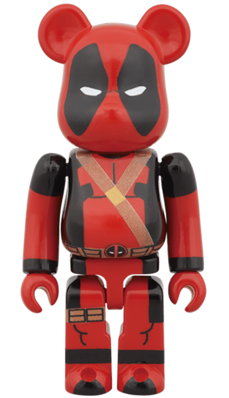 Bearbrick Deadpool 100% Red