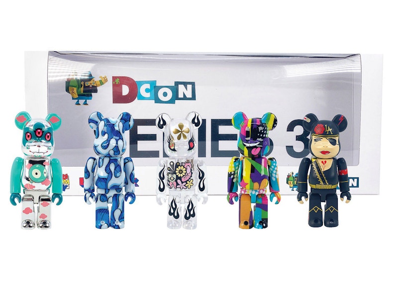 Bearbrick DesignerCon Artist Series 3 (Aaron Kai, Tara McPherson, Junko Mizuno, Sket-One and Brian Viveros) 100% (Set of 5)